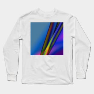 BLUE GREEN PURPLE PINK TEXTURE ART Long Sleeve T-Shirt